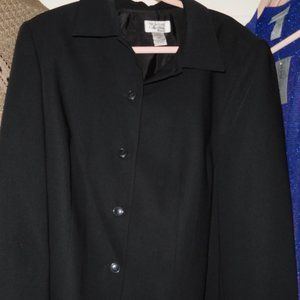 18W STYLE & CO BLACK BUTTON FRONT SUIT JACKET